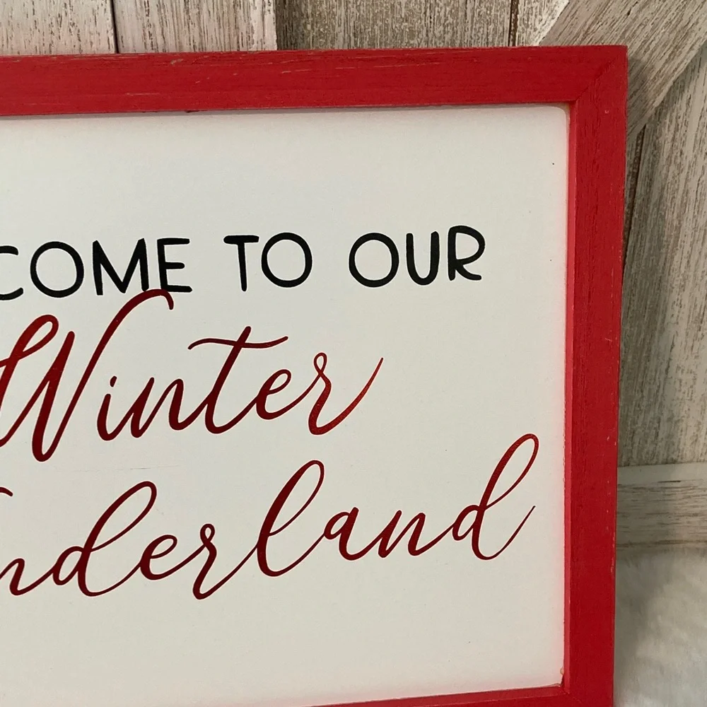 Target BP 2019 Christmas Welcome to our Winter Wonderland Sign